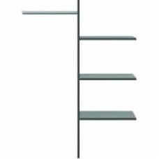 Полки к шкафу гардеробному BRW Hesen 1180850500 графит (S515-WKSZF/86-GF)