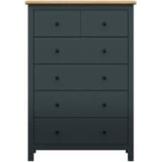 Комод BRW Hesen 6ш 1010x1450x440 мм графит/дуб артизан (S515-KOM6S/15/10-GF/DASN )