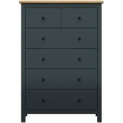 Комод BRW Hesen 6ш 1010x1450x440 мм графит/дуб артизан (S515-KOM6S/15/10-GF/DASN )