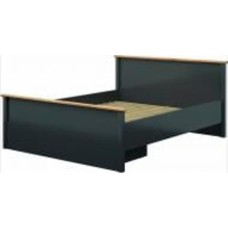 Кровать BRW без ламелей Hesen 160x200 см графит/дуб артизан (S515-LOZ1S/160-GF/DASN)