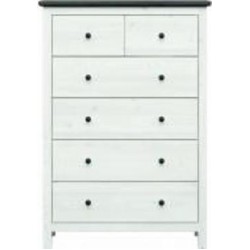Комод BRW Hesen 6ш 1010x1450x440 мм лиственница сибиу светлая/сосна ларико (S515-KOM6S/15/10-MSJ/SOL )