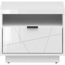 Тумба прикроватная BRW Forn 2ш 620x515x415 мм белый глянец (S471-KOM1S-BIP)