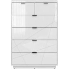 Комод BRW Forn 6ш 900x1305x425 мм /белый глянец (S471-KOM6S-BIP )