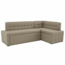 Уголок кухонный Кедр Карат раскладной Г кожезаменитель / бежевый