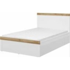 Кровать BRW без ламелей Holten 120x200 см белый/дуб вотан (S440-LOZ/120-BI/DWO) Кровать BRW без ламелей Holten 120x200 см белый/дуб вотан (S440-LOZ/120-BI/DWO)