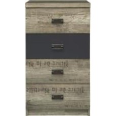 Комод BRW Malcolm 4ш 500x875x400 мм /дуб каньон монумент (S325-KOM4S/50-DAMO/SZW/DAMON )