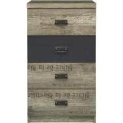Комод BRW Malcolm 4ш 500x875x400 мм /дуб каньон монумент (S325-KOM4S/50-DAMO/SZW/DAMON )