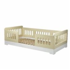 Кровать детская KlevrNest 80x190 см белый/бежевый
