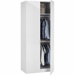 Шкаф для одежды Грейд Стефани-2 белый глянец