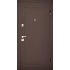 Дверь входная Abwehr КС (503+503) 096R(СФКрД)+(ДНлат) коричневый 2050x960 мм правая