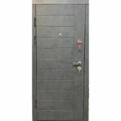 Дверь входная Мавіс Н-22 бетон антрацит / белый 2050x960 мм левая