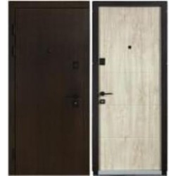 Дверь входная Revolut Doors В-82 (квадро) Гладка/191 венге темный / дуб полярный 2050x850 мм левая