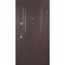 Дверь входная Abwehr MG3 (518+517) 096L (8019+ДБП) дуб полярный / RAL 8019 2050x960 мм левая