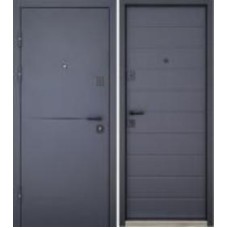 Дверь входная Abwehr КТМ 76 096 П (7021Т+АТЦ) Kale2 NEW ЧФ антрацит / RAL 7024 2050x960 мм правая