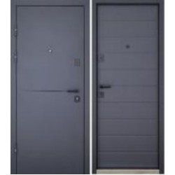 Дверь входная Abwehr КТМ 76 096 П (7021Т+АТЦ) Kale2 NEW ЧФ антрацит / RAL 7024 2050x960 мм правая