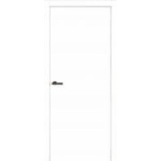 Дверное полотно ОМиС FLAT 01 B чорна кромка (с фрезеров. п/з 96/85) ПГ 600 мм белый эмалекс