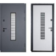 Дверь входная Abwehr КТМ 555 096 Л СПЗ (7021Т+Б) Kale2 NEW ЧФ белая текстура 2050x960 мм левая