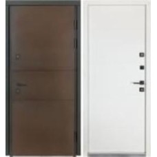 Дверь входная Булат Термо House 703/191 венге темный / белый атласный 2050x950 мм правая