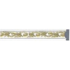 Молдинг Dellos Baget 157G-115 белый с золотистым 2400x30x14 мм
