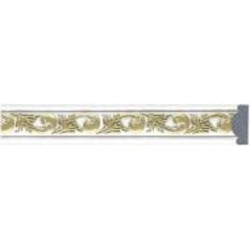 Молдинг Dellos Baget 157G-115 белый с золотистым 2400x30x14 мм