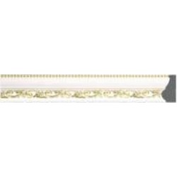 Молдинг Dellos Baget 101G-115 белый с золотом 2400x30x14 мм