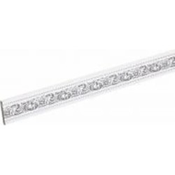 Молдинг Frame Miga 156-114 белый с серебром 2400x50x11 мм
