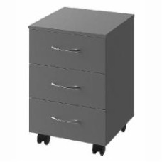 Тумба мобильная ROKO БЮ301 40,6х42,3х58,4 см серый