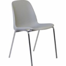 Стул Nowy Styl BESTA CHROME PACK 60 (CH) PEARL GREY серый