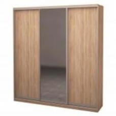 Шкаф-купе 3.262.242.45-3 ROKO 2092x450x2420 мм дуб сонома двери / ДСП/зеркало/ДСП