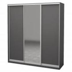 Шкаф-купе 3.262.242.60-3 ROKO 2092x600x2420 мм серый двери / ДСП/зеркало/ДСП