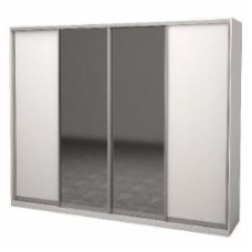 Шкаф-купе 4.2266.242.60-1 ROKO 2384x600x2420 мм белый двери / ДСП/зеркало