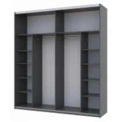 Корпус шкафа-купе G-Кайзер Doros 2200х600x2400 мм графит