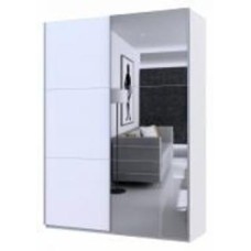 Шкаф-купе Doros G-Caiser Белый 1 ДСП / 1 Зеркало 2400х1800х600 мм белый