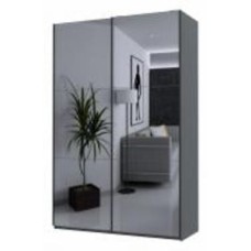 Шкаф-купе Doros G-Caiser Графит 2 Зеркала / 3 части 2400х1600х600 мм графит