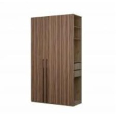 Шкаф LuxeForm Тенерифе 2Д2Я с открытой боковиной 2400х1350х518 мм дуб крафт золотой