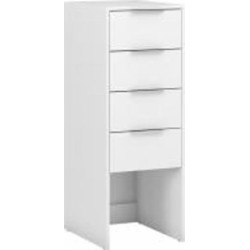 Корпус шкафа Грейд Санта с 4-мя ящиками 400х1100х500 мм белый