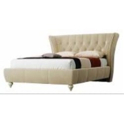 Кровать Green Sofa ЭММА, лагуна 5 140x200 см светло-бежевый