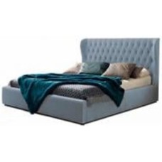 Кровать Green Sofa Неаполь лагуна 32 серо-голубой 180x200 см