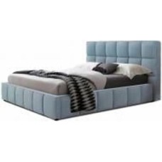 Кровать Green Sofa Техас-1 лагуна 32 серо-голубой 120x200 см