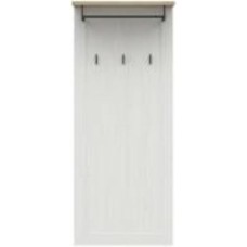 Вешалка настенная BRW Loksa 1430х590х300 мм сосна андерсен белая/дуб грандсон (S455-WIE/60-APW)