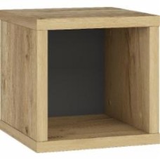 Полка Грейд Ален 300x300 дуб крафт золотой/графит