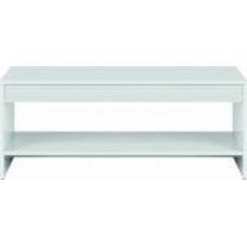 Стол журнальный BRW Flames 1100x650x450 мм белый/белый глянец(S428-LAW/110-BIP)