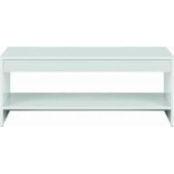 Стол журнальный BRW Flames 1100x650x450 мм белый/белый глянец(S428-LAW/110-BIP)