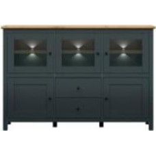 Комод BRW Hesen 5д 1860x1260x440 мм графит/дуб артизан (S515-KOM3W2D2S/13/19-GF/DASN)