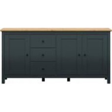 Комод BRW Hesen 3д3ш 1990x960x440 мм графит/дуб артизан (S515-KOM3D3S/10/20-GF/DASN )