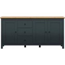 Комод BRW Hesen 3д3ш 1990x960x440 мм графит/дуб артизан (S515-KOM3D3S/10/20-GF/DASN )