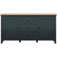 Комод BRW Hesen 2д3ш 1860x960x440 мм графит/дуб артизан (S515-KOM2D3S/10/19-GF/DASN )