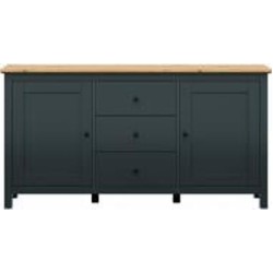 Комод BRW Hesen 2д3ш 1860x960x440 мм графит/дуб артизан (S515-KOM2D3S/10/19-GF/DASN )