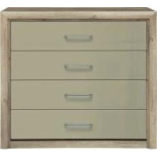 Комод BRW Koen 2 4ш 1035x965x400 мм дуб каньон монумент/песчаный глянец (S337-KOM4S-DAMO/PIP )