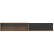 Полка BRW Forn 1560x250 дуб делано/черный матовый (S471-POL/160-DDC/CAM)
